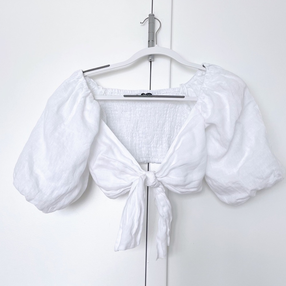 Zara White Crop Top (never worn)